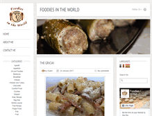 Tablet Screenshot of foodiesintheworld.com